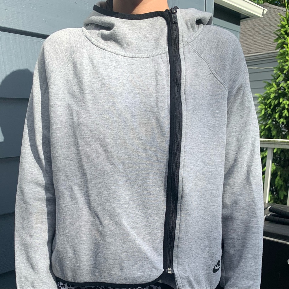 Gray Nike zip up